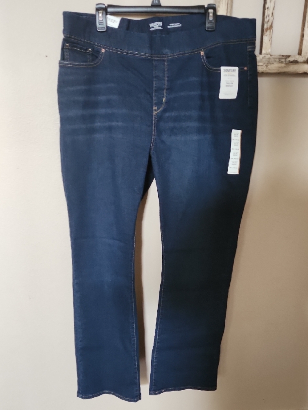 Signature by Levi Strauss Women's Dark Blue Boot Cut Maternity Jeans